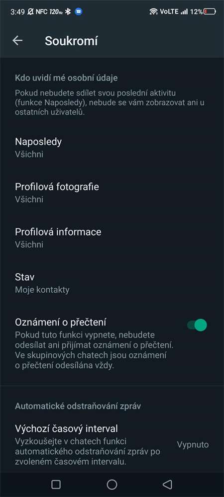 Galerie - WhatsApp vylepšuje soukromí. Nově si nastavíte, kdo uvidí vaši profilovku, poslední stav online a další detaily – MobilMania.cz
