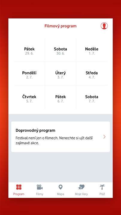 Galerie - Vodafone připravil oficiální aplikaci pro MFF v Karlových Varech. Už vám neuteče žádný film – MobilMania.cz